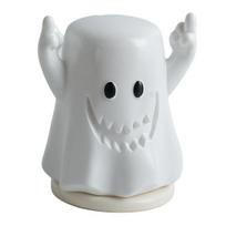 Middle Finger Ghost Toothpick Box, Halloween Ghost Toothpick Holder Dispenser, Dental Floss Swabs Toothpick Container for Kitchen Countertop balta