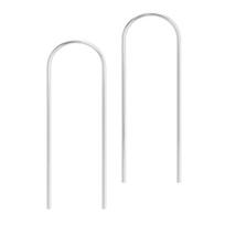 2-Pack Acrylic U-Shaped Plant Climbing Support, Stackable Plant for Potted Flowers One Size white