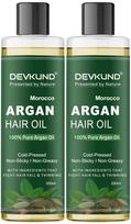 Devkund 100% Pure And Natural Moroccan Argan Oil for Dry and Coarse Hair & Skin care 400ml | Hair Fall | Hair Growth black