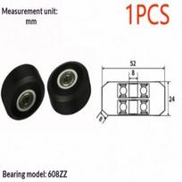 1PCS Pilates Reformer Core Bed Wheel for Silent Roller Bearing Exercise A1 black