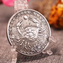 Twelve zodiac coins, Libra, Aquarius, Sagittarius, Tarot constellations, retro, silver coin gifts, Christmas gift, Stocking stuffers gray