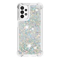Fundas Quicksand dėklas Samsung Galaxy A22 A23 A24 A25 4G 5G A26 Coque Minkštas skystas Bling dangtelis Galaxy A21S A10e A20e dėklui Galaxy A22 5G white