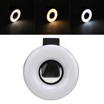Macro Lens 15X Zoom with LED Fill Light 3 Light Modes 5 Brightness Levels USB 200mAh Phone Macro Lens with Clip for Eyelash Jewelry Photography
