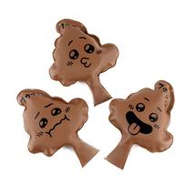 Creative DIY Assembly Poop Shape Whoopee Cushion Pranks Maker Jokes Gags Balloon Fart Pad Rubber Funny Fart Pad Pillow and Adults brown