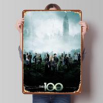 the 100 Metal Signs Tv Show Poster Coffee Bar Accessories Custom Tinplate Sign for Wall Art Decoration Bath Room Decor Men Retro 20x30cm（7.8x11.8inch） gray