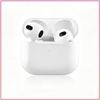 Stereo Bluetooth Headphones AirPods 3rd Gen Model Fast Connection Fast Charging Wireless Earbuds Compatible iPhone Samsung Xiaomi Huawei balta