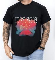 Imagine Dragons Loom World Tour 2024 Vintage Rock Band Unisex T-shirt S - 5XL S gray