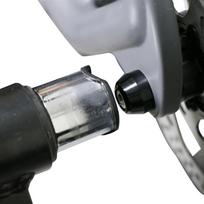 Mountain Road Bike Thru Axle M12xP1.5 Aluminum Alloy Bicycle Thru Axle Cycling Parts gray