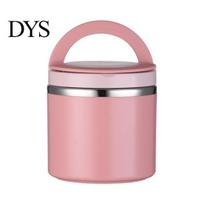Terminis maisto indas 630/1000ML Nerūdijančio plieno terminis sriubos puodelis Vakuuminis kelioninis indas Buteliukai Sandarus pietų dėžutė mokyklai pink