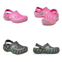 Tobox Toddler Crocs Lite Clog Led Light Slipper 140mm  165mm LED black/140mm pink