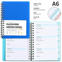A6 Password Keeper Book Internet Login Notebook With Alphabetical Tabs Password Management Software License Account Organizer as the picture white