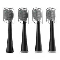 Replacement Brush Head for Waterpik Sonic-fusion 2.0 Toothbrush, Compact, White, Pack of 3, Soft Bristles gray