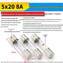 5KV 0.65A-0.8A High Voltage Fuse for Galanz/Midea Microwave Ovens 6x40 5KV 0.6A (5 pcs) blue