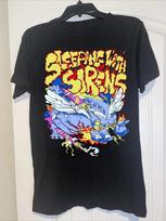 Sleeping With Sirens Band Lets Cheers to This S to 4XL Black Shirt SN425 L yellow
