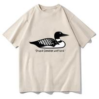 Heated Rivalry T-shirt Stupid Canadian Wolf Bird T Shirt Top Funny Meme Men Women Fashion Clothes Graphic Tee Aesthetic Clothing S juoda