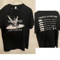 Vintage 2005 DJ Tiesto US Tour T Shirt Cinder Block Limited Edition XXL white