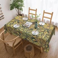 William Morris Bullerswood Custom Rectangular Waterproof Oilproof Tablecloth Table Cover for Dining Events Table Cloth 180x145cm gray