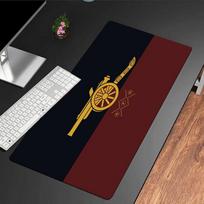 Arsenal Football Club Crest mouse pad, rubber base, esports desk mat, mouse pad for gamers and office use, gaming desk , easy to clean mat 30cmx60cm（11.8x23.6inch）