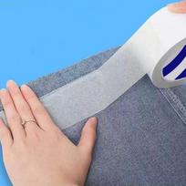 5/1 Ritininė dvipusė audinio juosta Nematoma, be siuvimo, be lyginimo Kelnai, apvado juosta Slapti kūno lipdukai, lipdukai Pasidaryk pats drabužiams sutrumpinti Siuvimo įrankiai 2cm*10m-5Rolls