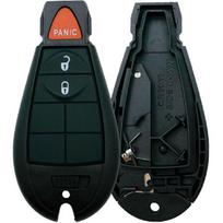 Replacement Key Fob Shell Case Fits for Jeep Grand Cherokee Dodge Durango Grand Caravan Journey Ram 1500 2500 3500 Chrysler Town Country Keyless 3 Buttons black
