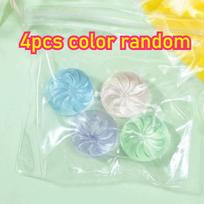4pcs Mini Crystal Cute Steamed Stuffed Bun Squeeze Toy Steamed Stuffed Bun Vent Decompression Toy gray