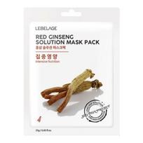 [Lebelage] Red Ginseng Solution Mask Pack (25g) x 10ea Set – Revitalizing, Anti-Aging & Deep Nourishing Care brown
