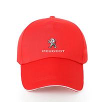 2026 Karštas automobilio lipdukas Lauko skrybėlė nuo saulės Kepuraitės su snapeliu Reguliuojama Snapback kepurė Hip Hop kepurė Skirta Peugeot 408 4008 308 3008 Rifter 5008 raudona