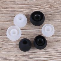 6 poros/2*(S+M+L) Universalios ausinės, ausinės, ausinės, silikoninės gumos antgaliai Voor Sony Phillips Oppo Samsung Oortelefoon one size white