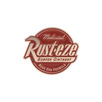 Medicated Rust-eze Bumper Ointment Enamel Pin Cartoon Cars Movie Inspiration Brooch Lapel Badge Fashion Jewelry Gift For Friends beige