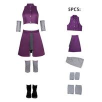 Ninja Costume Yamanaka Ino Cosplay Outfit Halloween Costume Anime Convention Cosplay Dress in Stock Tsumiki Cos Clothing L gray