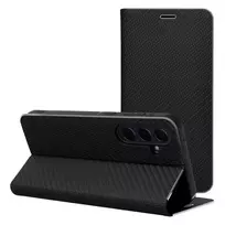 OEM Luna Book Carbon Carbon book-type phone case for Samsung Galaxy S25 Ultra (S938) black