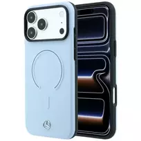 Mercedes Leather 3D MagSafe Case for iPhone 18 Pro Max / 17 Pro Max - Blue