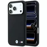 BMW M Tire Track Metal Logo phone case with MagSafe support for iPhone 17 Pro Max | iPhone 18 Pro Max black
