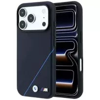 BMW M Tire Track Blue Line phone case with MagSafe support for iPhone 17 Pro Max | iPhone 18 Pro Max navy