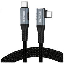 Beline USB-C Thunderbolt 4 90° Angled Cable 1m 48V/5A 40Gb/s 240W 8K60Hz black