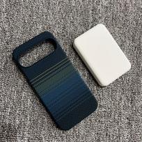 Slim Frameless Carbon Fiber Pattern Phone Case Google Pixel 10 9  Pro XL for Magsafe Magnetic Wireless Charge Shockproof Cover Google Pixel 9 mėlyna