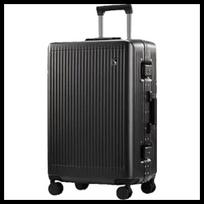 OIWAS 20-inch PC Aluminum Frame Carry-on Luggage gray