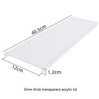 Profesionali aliuminio lydinio kekso forma, ilga kekso, tiramisu kepimo forma, nuimamas kraštas, patvari, plokščia skrebučių forma, namams Transparent cover white
