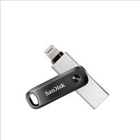 SanDisk iXpand Rotating Dual Interface USB 3.0/Lightning Flash Drive 128GB white