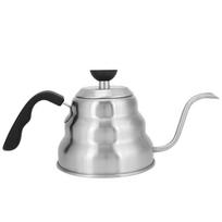 1000 ml talpos gooseneck virdulys, nerūdijančio plieno korpusas, lašelinės kavos virdulys, arbatos virimui 1L gray