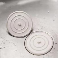 Didelis silikoninis vonios kamštis Nuotėkiui nepralaidus nutekėjimo dangtelis Kriauklės plaukų gaudyklė Vonia plokščias kamštis Vonios reikmenys 11cm 4,3 onesize gray