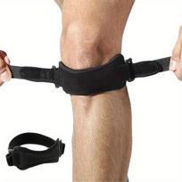 1 vnt girnelės kelio dirželis, reguliuojamas kelio įtvaras girnelės sausgyslės stabilizatorius, skirtas kelio skausmui malšinti 1pc black