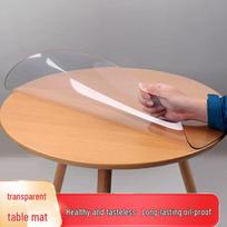 Muke apvalus PVC vandeniui atsparus stalo apsaugas beige