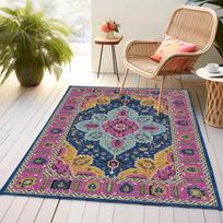Plaunamas senovinis sodybos stiliaus sendintas žalias kilimas Bohemiškas vidinis kilimas Vaikų kambariams Žali stilingi ir patogūs kilimai 40x60cm gray