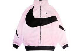 Nike Women's Big Swoosh Reversible Boa Jacket Asia Sizing BQ6546-601 L white