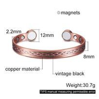 Vinterly gryno vario apyrankės reguliuojamos vintažinio mazgo magnetinės apyrankės 8 mm pločio artrito sveikatai aukštos magnetinės juvelyrikos reguliuojamos Infinite symbol brown
