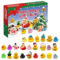 Funny 24 Days Christmas Countdown Calendar Blind Box Vinyl Duck Toy Set For Festive Home Decoration And Play A gray