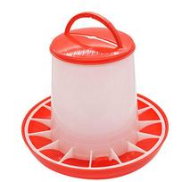 1.5L Bucket Plastic Chicken Poultry Feeder Food Drink Water Bird Quail white
