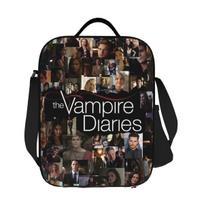 The Vampire Diaries Damon Salvatore Lunch Bags Insulated Bento Box Waterproof Lunch Tote Picnic Bags Cooler Bag Girl Work One Size gray