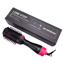 4 In 1  Hot-Air Hair Brushes Women Hair Dryer Brush Hair Dryer Straightener Curler Massager Rapid Warming One Step Volumizer gray